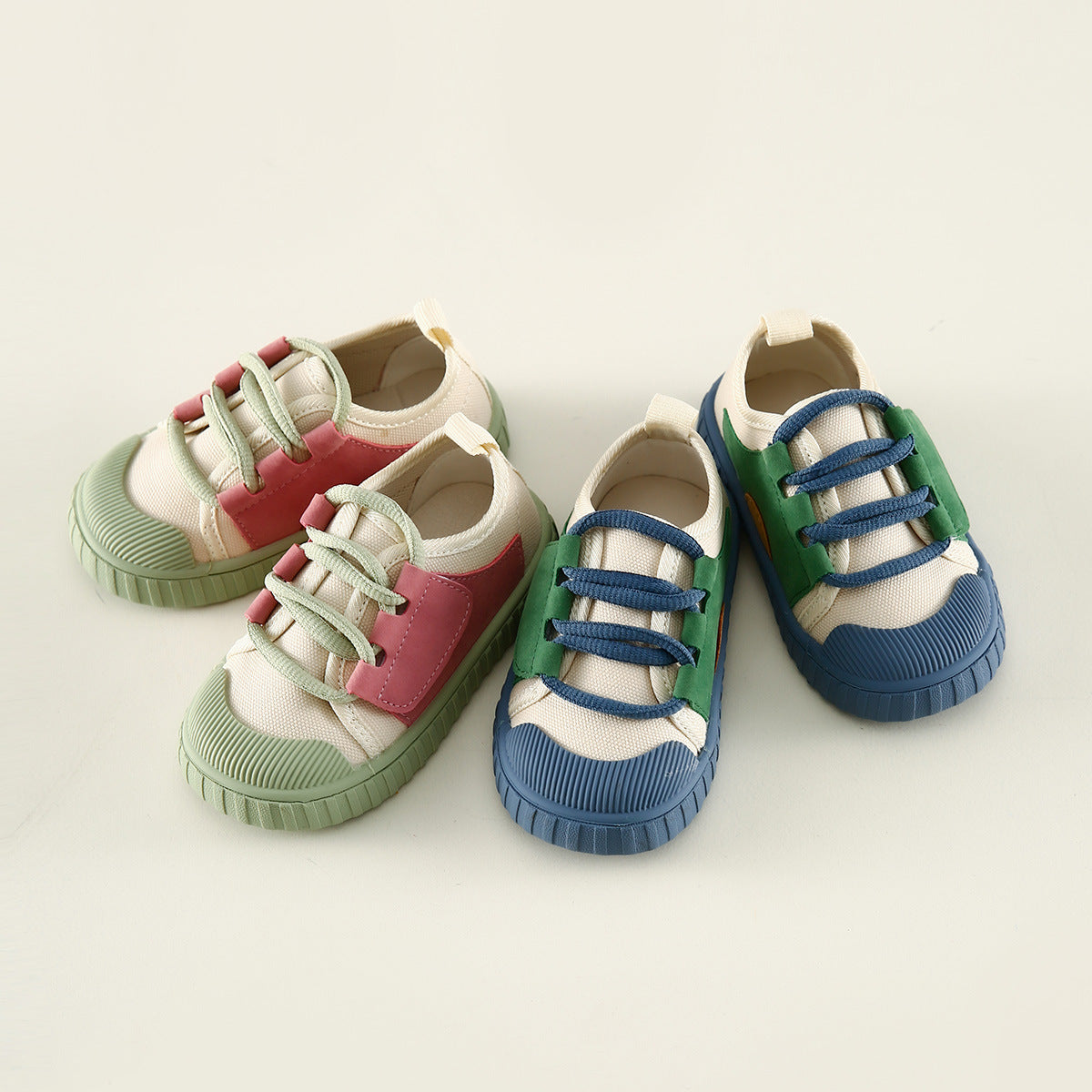 Comfortable Contrast Color Lace-up Casual Spring And Autumn Thin Sneakers