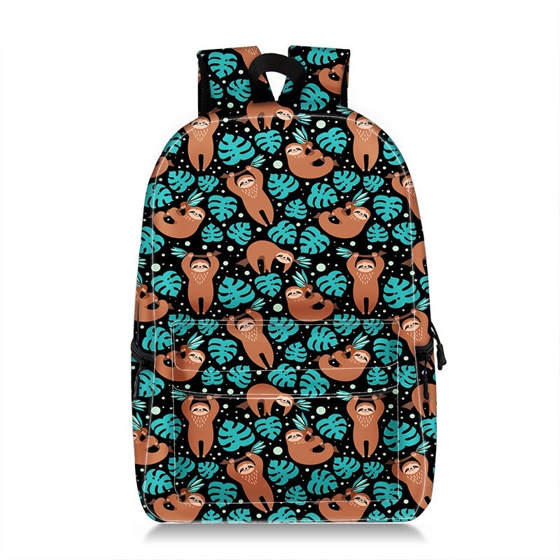 Cartoon Animal Printing Large Capacity Student Schoolbag Printing Backpack