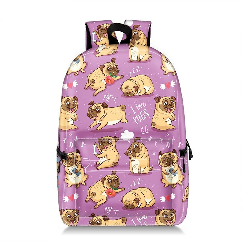 Cartoon Animal Printing Large Capacity Student Schoolbag Printing Backpack