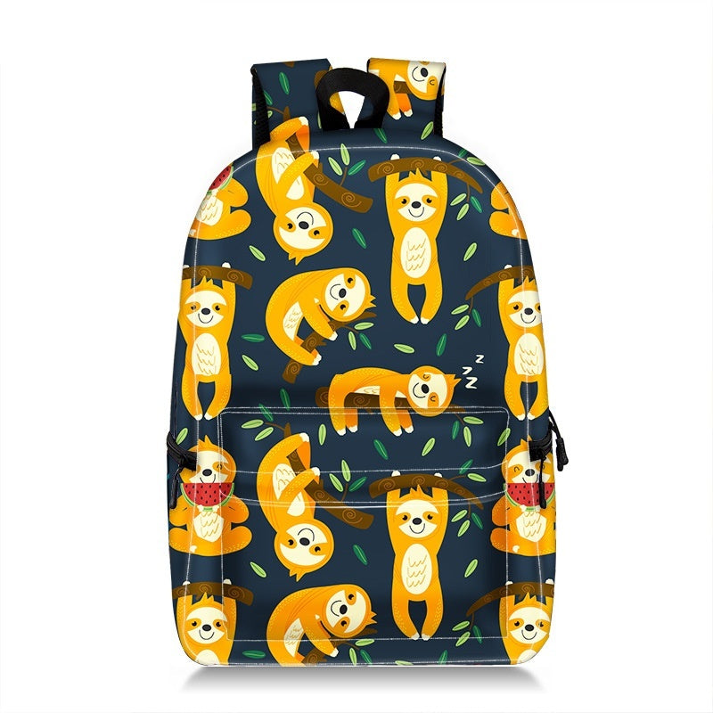 Cartoon Animal Printing Large Capacity Student Schoolbag Printing Backpack