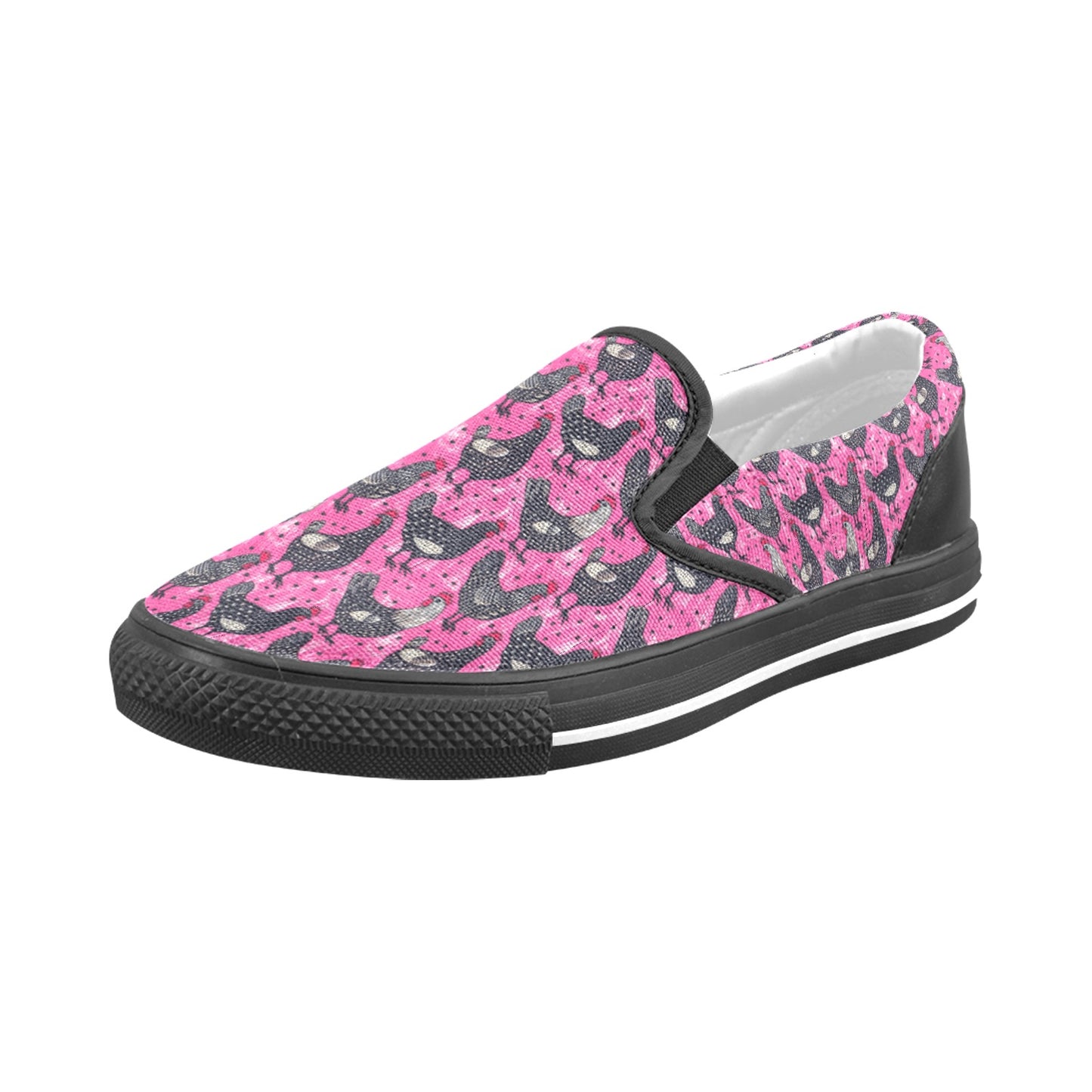 Slip-on Canvas Kid's Shoes (Big Kid) (Model 019)
