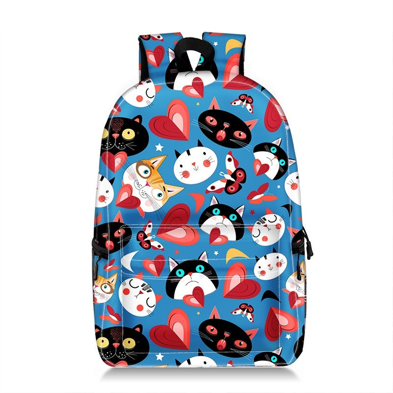 Cartoon Animal Printing Large Capacity Student Schoolbag Printing Backpack