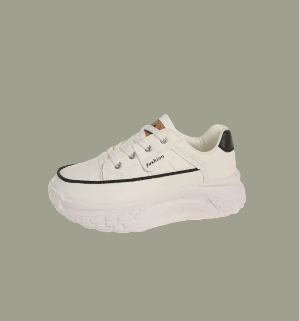 Round Toe Platform Sneakers
