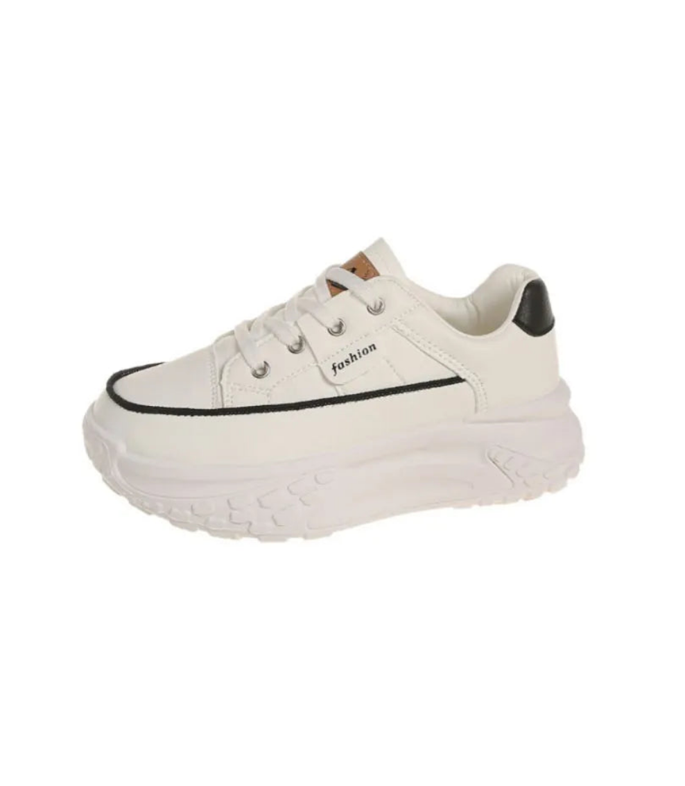 Round Toe Platform Sneakers