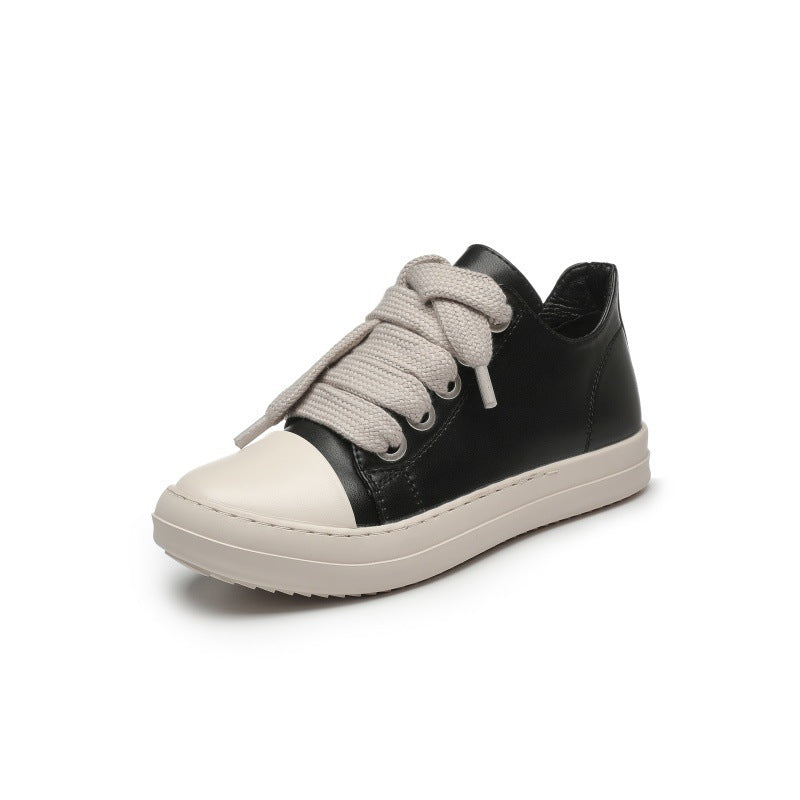 Thick Shoelace Personalized Thick Bottom Stitching Candy Color Women's Shoes