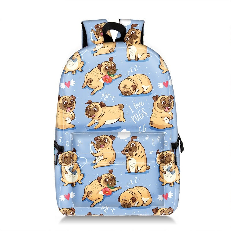 Cartoon Animal Printing Large Capacity Student Schoolbag Printing Backpack