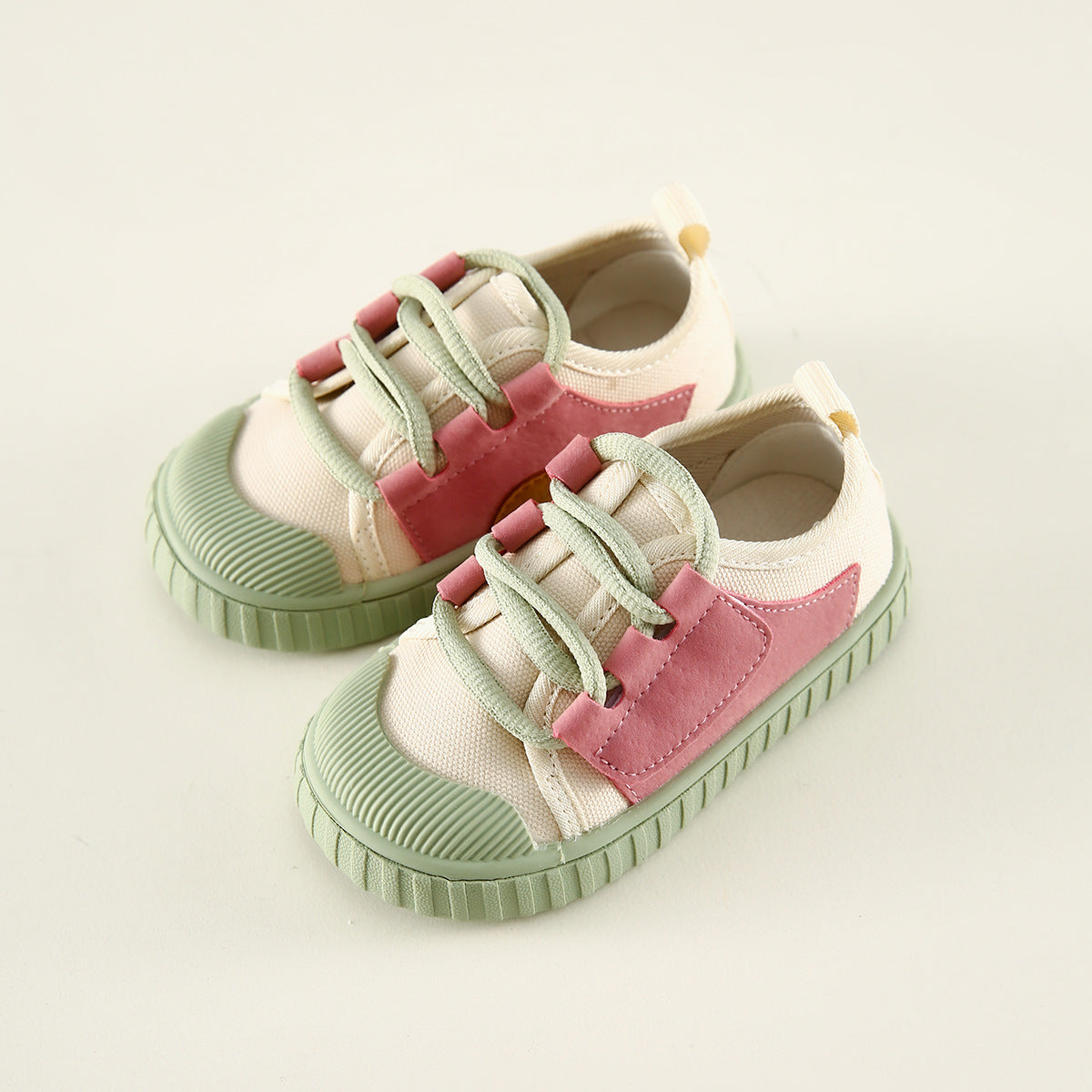 Comfortable Contrast Color Lace-up Casual Spring And Autumn Thin Sneakers