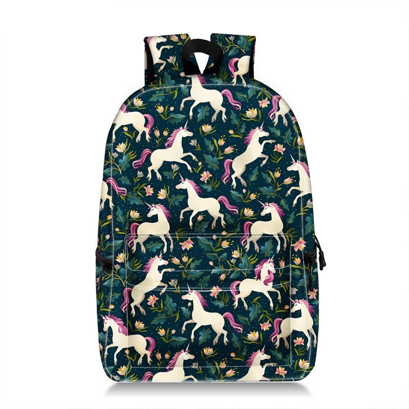 Cartoon Animal Printing Large Capacity Student Schoolbag Printing Backpack