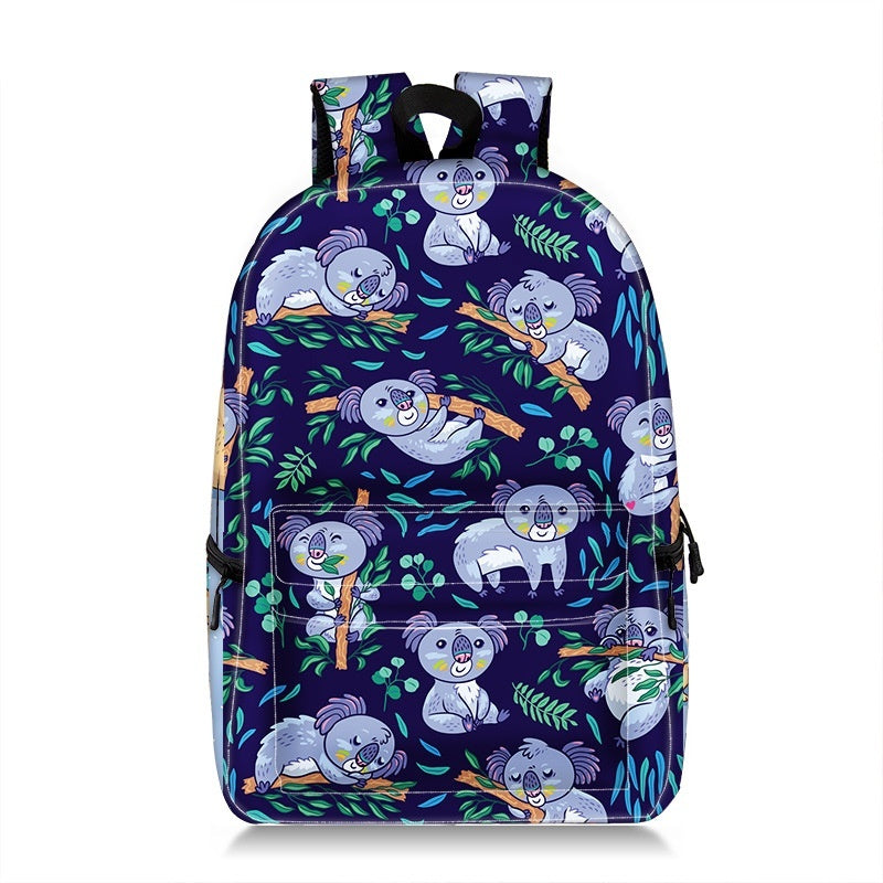 Cartoon Animal Printing Large Capacity Student Schoolbag Printing Backpack