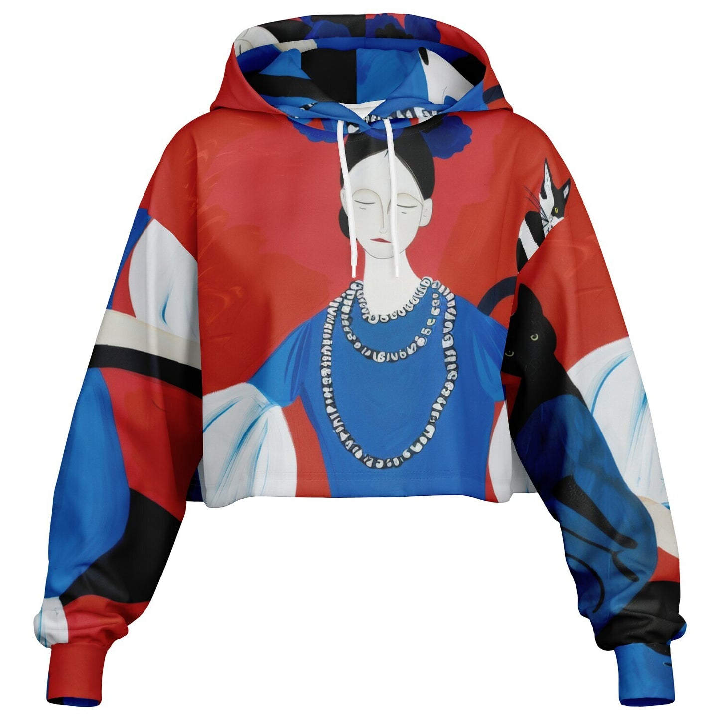 Fashion Dance Cropped Hoodie – Artistic Statement Streetwear - Batty