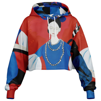 Fashion Dance Cropped Hoodie – Artistic Statement Streetwear - Batty