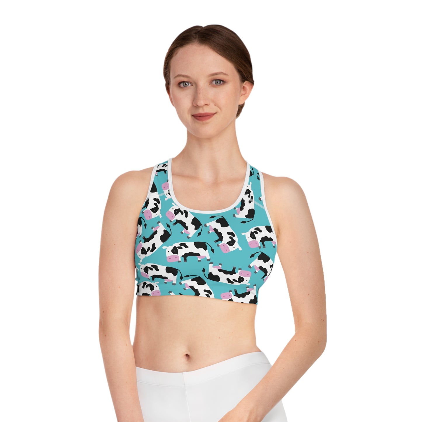 Sports Bra cows pattern