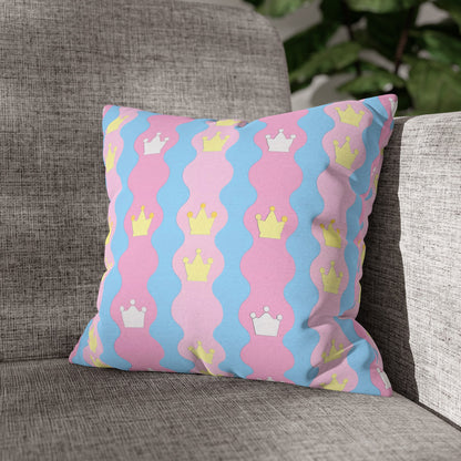 Spun Polyester Square Pillowcase