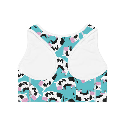 Sports Bra cows pattern