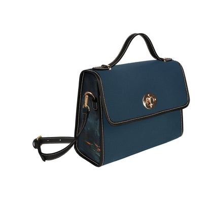A cute leather school style bag with a comfy strap, with two bunny friends.