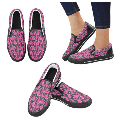Slip-on Canvas Kid's Shoes (Big Kid) (Model 019)