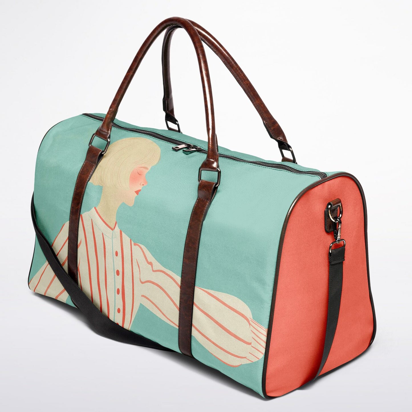 Urban Voyager Duffle Bag – Artistic Canvas Weekender - Batty