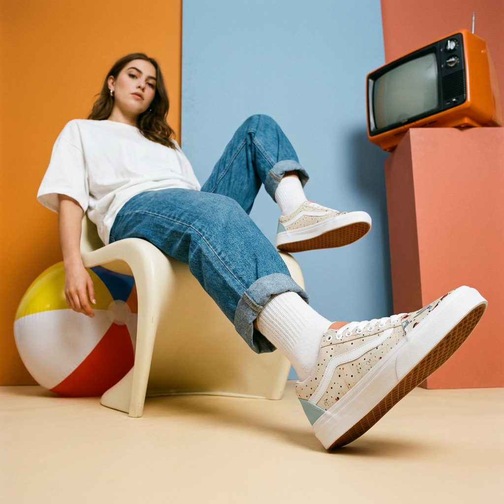 Bird Print Canvas Sneakers | Unisex Low Top Shoes | Colorful Art Sneakers | Unique Gift - Batty