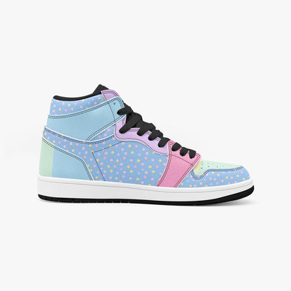 Colorful High-Top Leather Sneakers 352. AJ1