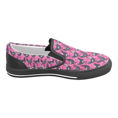 Slip-on Canvas Kid's Shoes (Big Kid) (Model 019)