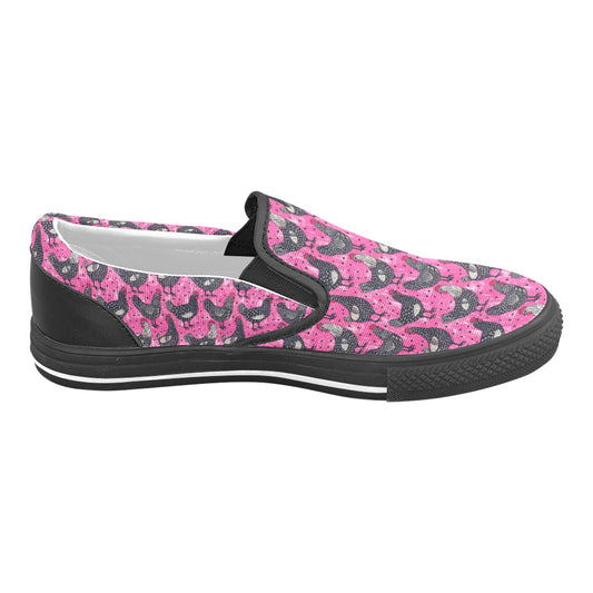 Slip-on Canvas Kid's Shoes (Big Kid) (Model 019)