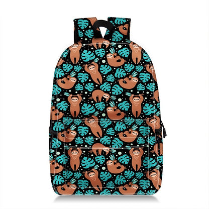 Cartoon Animal Printing Large Capacity Student Schoolbag Printing Backpack