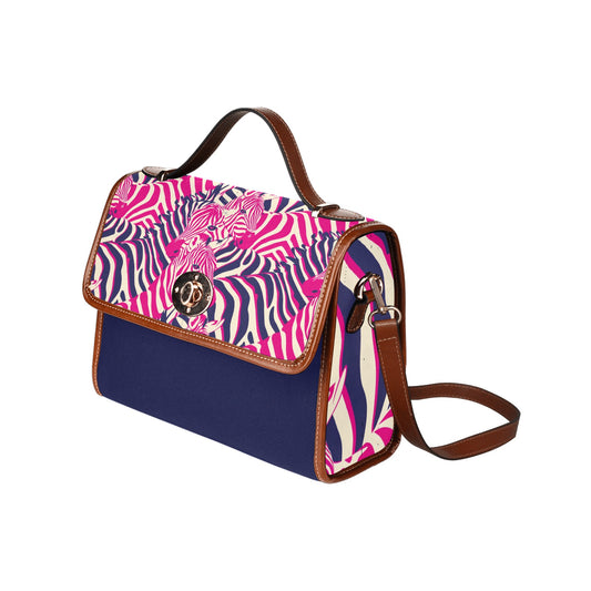 Waterproof Canvas Bag-Brown (All Over Print) (1641)