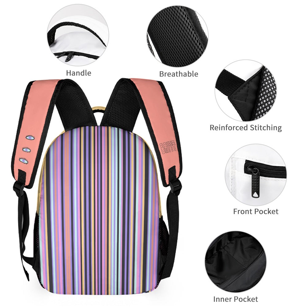 The Pop Cow School Collection: Backpack • Lunch Bag • Pencil Case - Batty