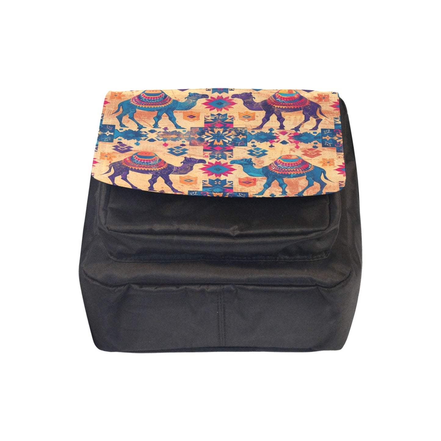Custom Boho Camel Desert Print Crossbody Nylon Bags