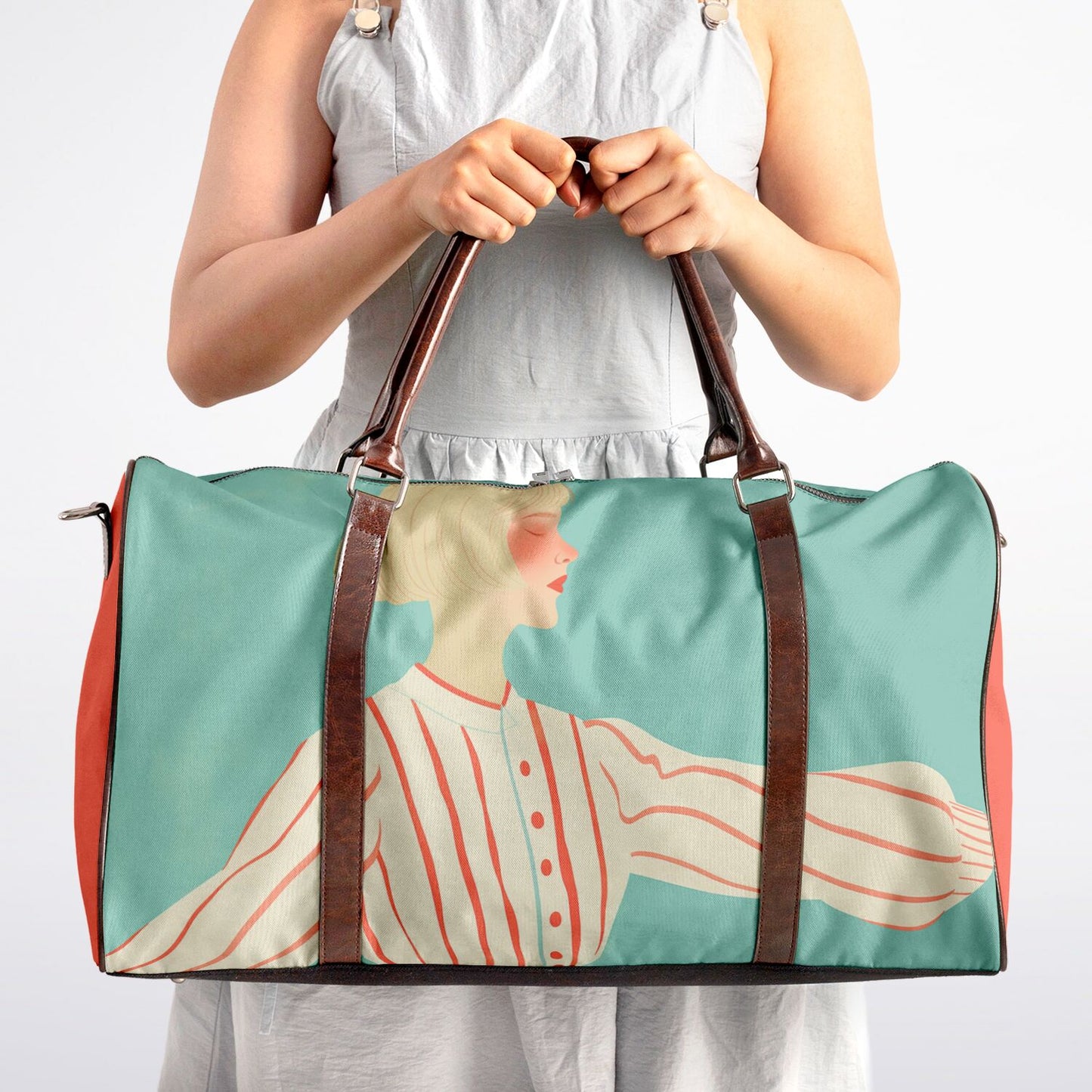 Urban Voyager Duffle Bag – Artistic Canvas Weekender - Batty