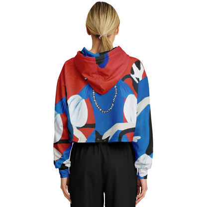 Fashion Dance Cropped Hoodie – Artistic Statement Streetwear - Batty