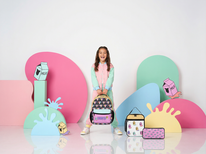 The Pop Cow School Collection: Backpack • Lunch Bag • Pencil Case - Batty