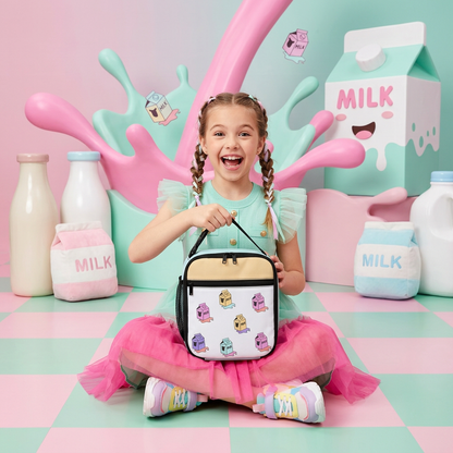 The Pop Cow School Collection: Backpack • Lunch Bag • Pencil Case - Batty