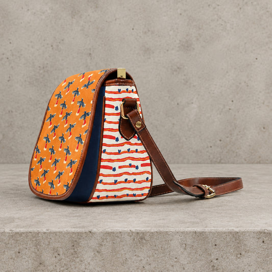 Batty Saddle Bag – “Mrs. Self-Care” Pattern (Large) - Batty