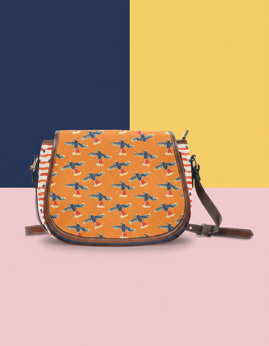 Batty Saddle Bag – “Mrs. Self-Care” Pattern (Large) - Batty