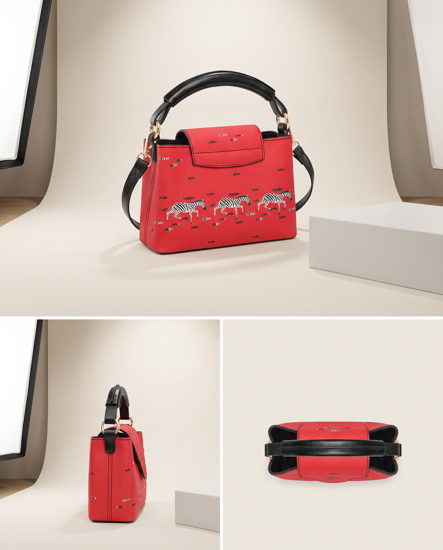 Stylish Women’s Zebra Print Crossbody Bag