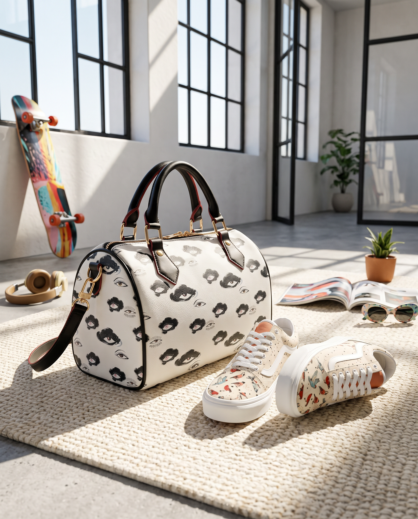Eyes On You Handbag — Artistic Crossbody & Top Handle Bag