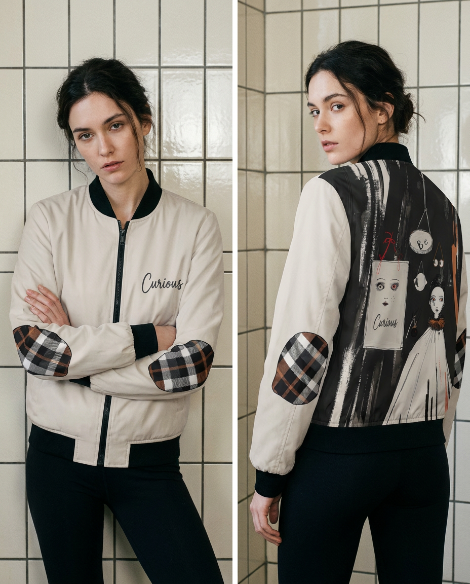 Curious Art Bomber Jacket