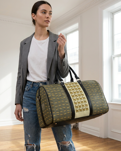 Spacious PU Leather Weekender Bag – Travel, Gym & Everyday Adventure - Batty