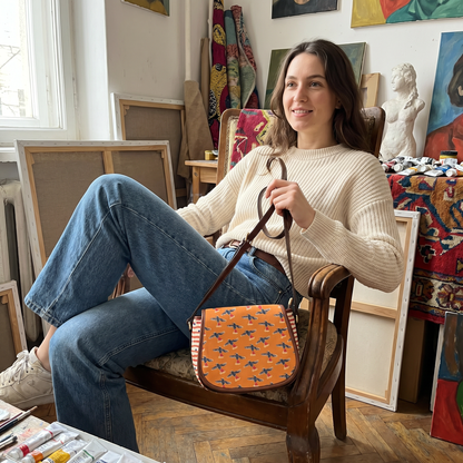 Batty Saddle Bag – “Mrs. Self-Care” Pattern (Large) - Batty