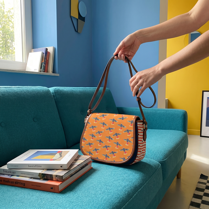 Batty Saddle Bag – “Mrs. Self-Care” Pattern (Large) - Batty