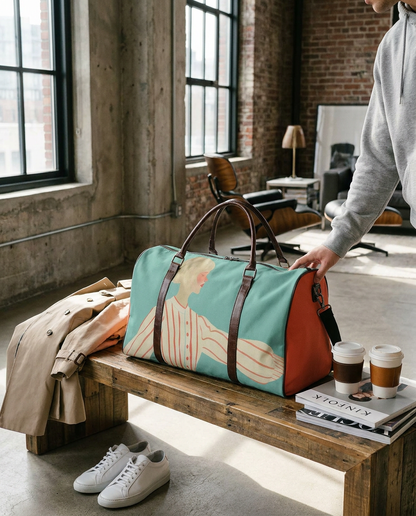 Urban Voyager Duffle Bag – Artistic Canvas Weekender - Batty