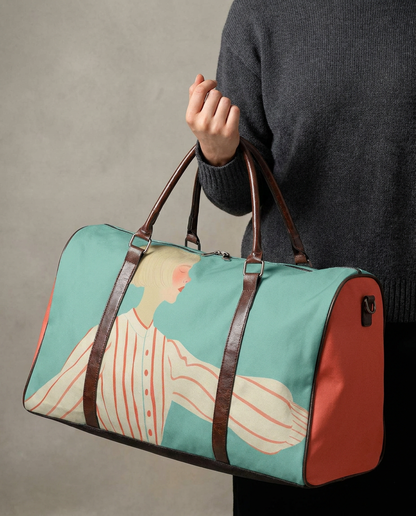 Urban Voyager Duffle Bag – Artistic Canvas Weekender - Batty