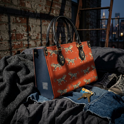 Tiger Print Structured  Bag - Batty