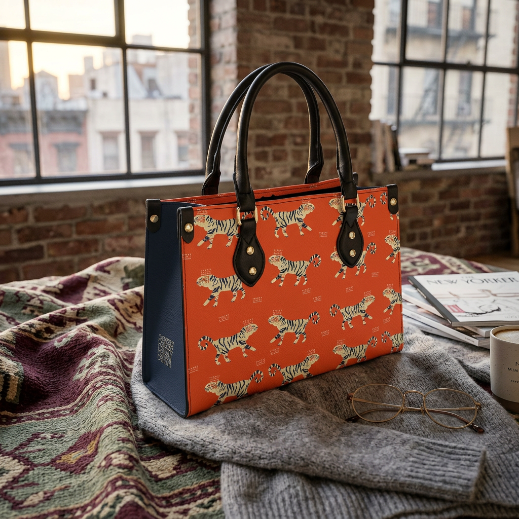 Tiger Print Structured  Bag - Batty