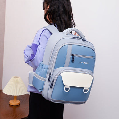 Contrast Color Large Capacity Fashion Make-up Class Commuter Bag Female