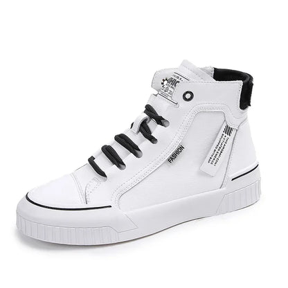 Women's High Top Sneakers Spring Autumn Women vulcanize Shoes White Flats Female Lace Up Trainers Woman Casual Shoes Ankle Boots