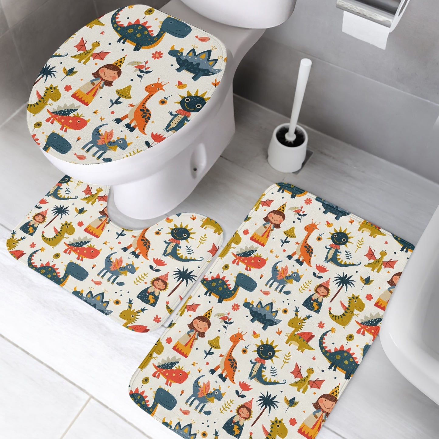 778. 3 Pcs Toilet Rug Set