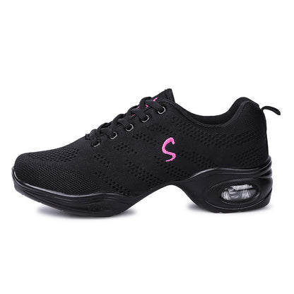 Women's Summer Breathable Fly Woven Mesh Soft Bottom Dancing Shoes