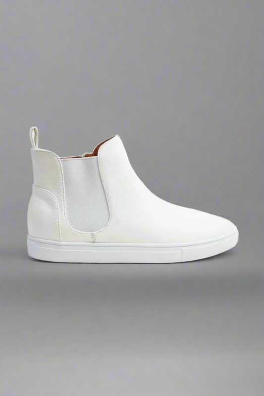 Beast Fashion Faux Suede Elastic Side Panel Sneakers